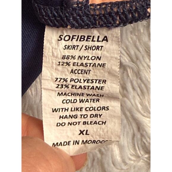 Sofibella Skort Women's XL Blue Peach Pockets - Picture 5 of 6